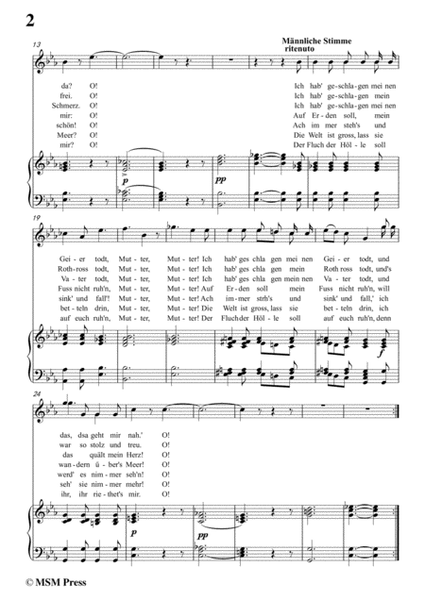 Schubert-Eine altschottische Ballade,in c minor,Op.165,No.5,for Voice and Piano image number null