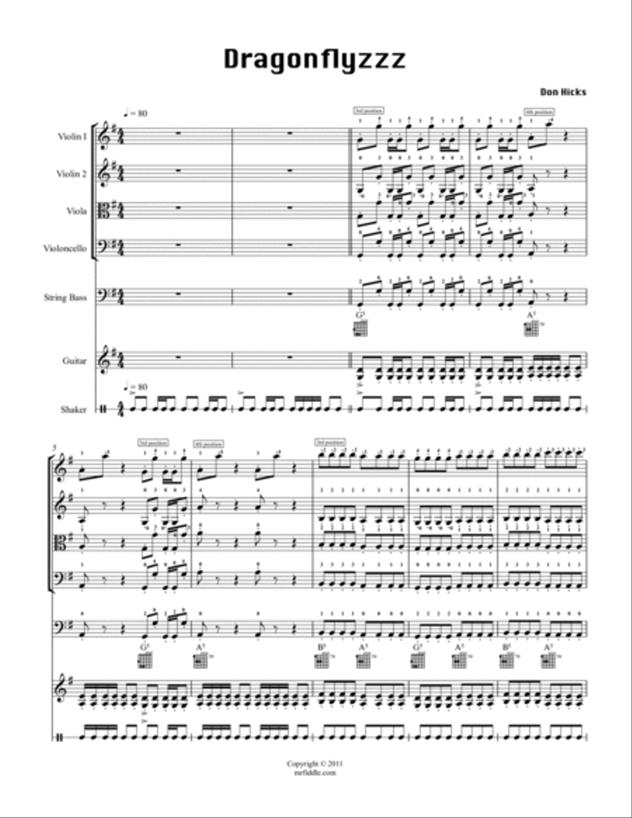 Dragonflyzzz String Orchestra scores gallery preview page 2