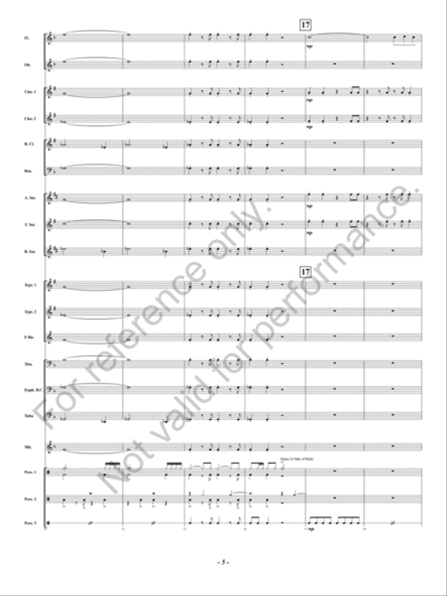 Noche de Paz Noche de Paz Concert Band scores gallery preview page 6
