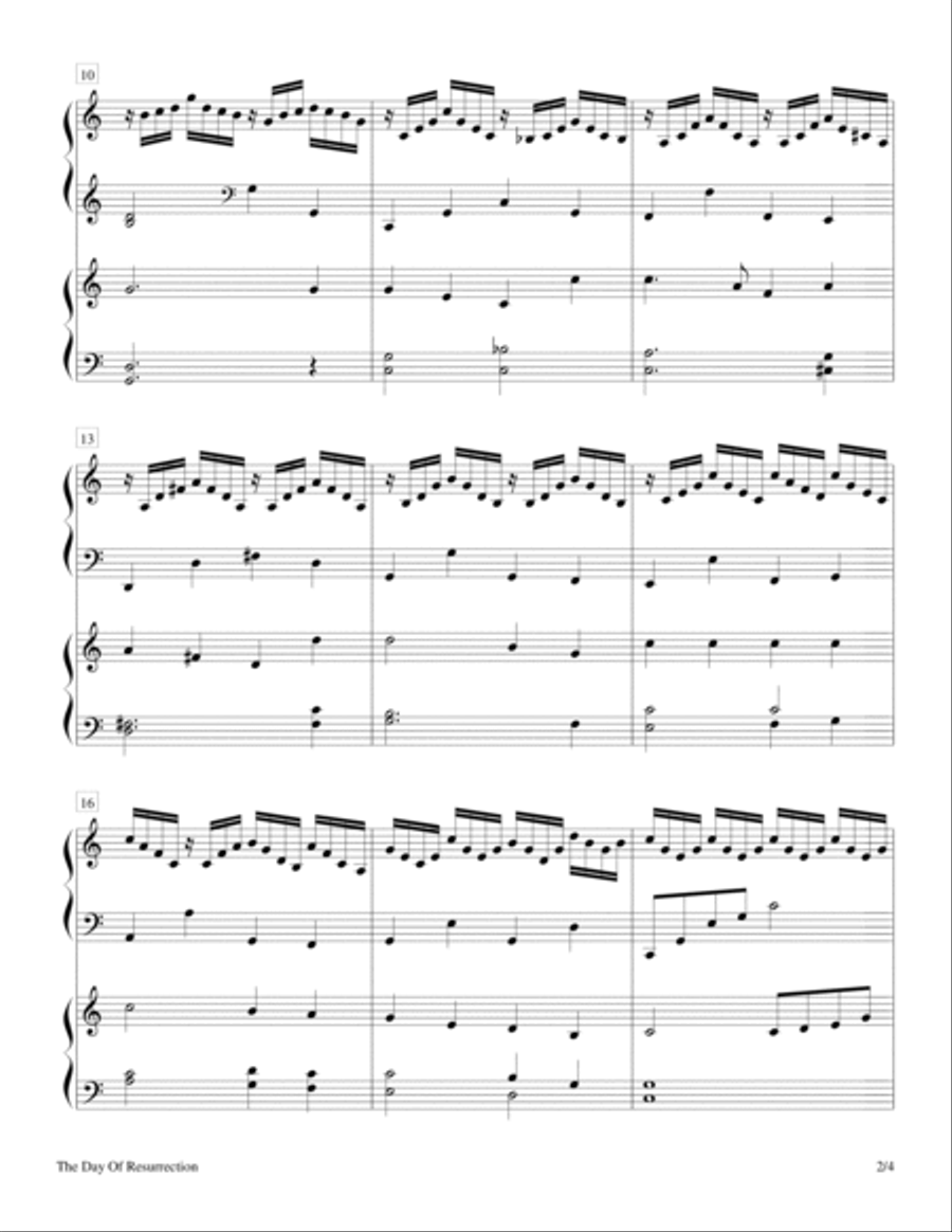 The Day Of Resurrection (2 Pianos, 4 Hands) 2 Pianos, 4-Hands scores gallery preview page 5