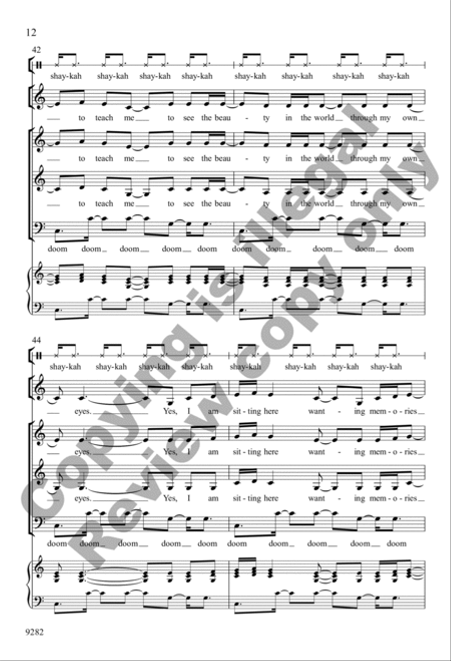 Wanting Memories Wanting Memories 3-Part scores gallery preview page 12
