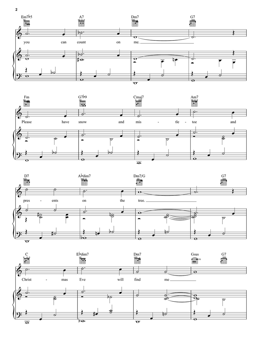 I'll Be Home For Christmas Guitar scores gallery preview page 2