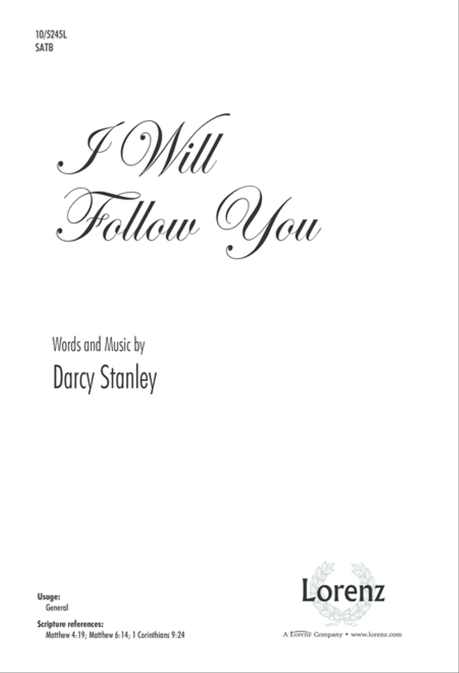 I Will Follow You 4-Part scores gallery preview page 1