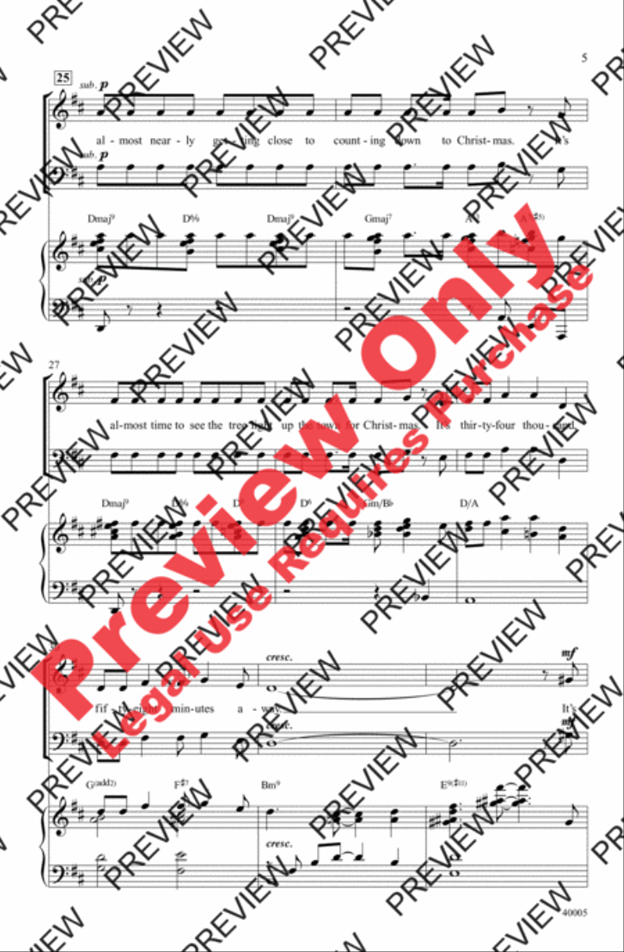 Counting Down to Christmas - SoundTrax CD (CD only) Choir scores gallery preview page 5