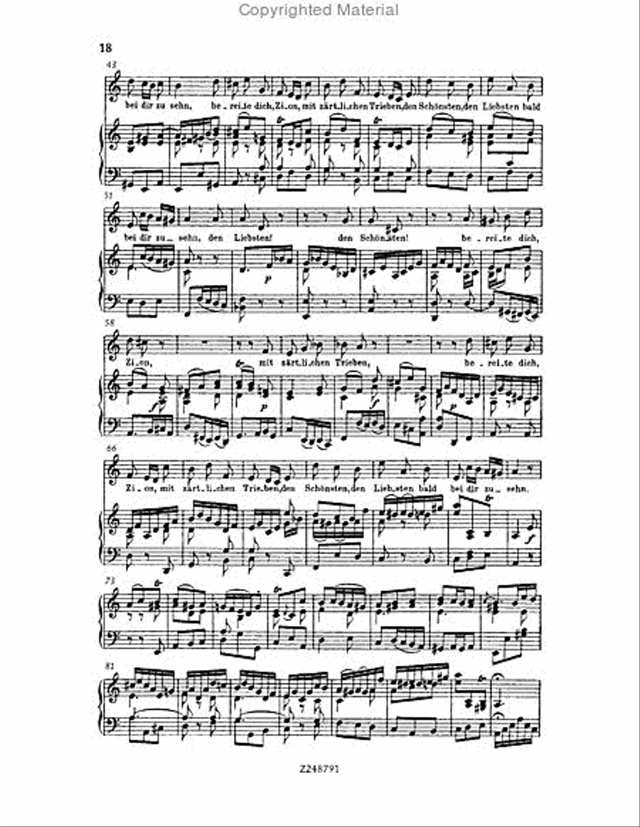 Christmas Oratorio, BWV 248 Choir scores gallery preview page 17