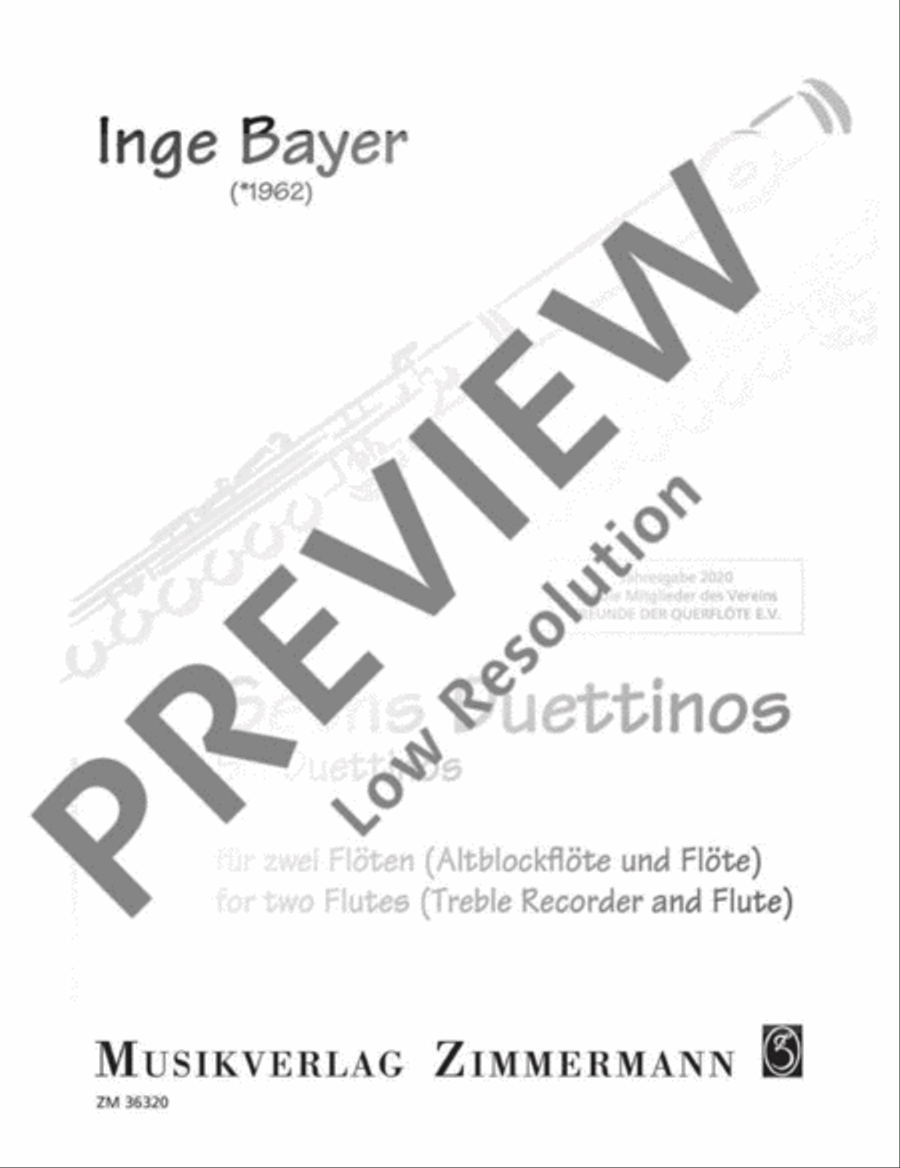 Six Duettinos Flute scores gallery preview page 2