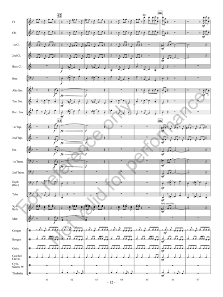 Calle Arriba! Concert Band scores gallery preview page 13