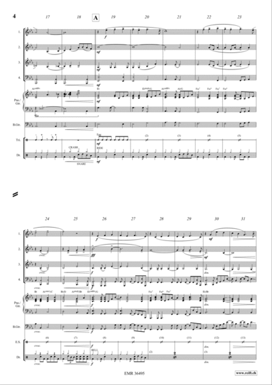 Nessun Dorma Woodwind Quartet scores gallery preview page 3