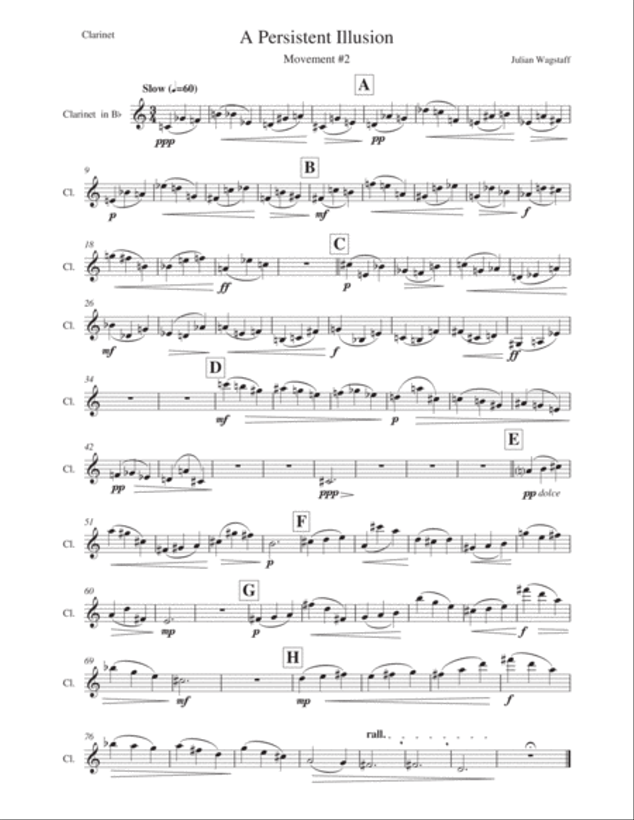 A Persistent Illusion (for piano trio) - instrumental parts Small Ensemble scores gallery preview page 6