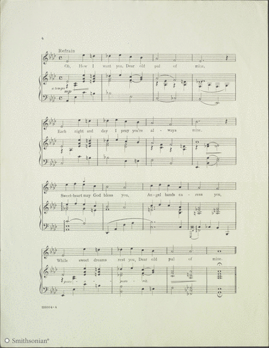 Dear Old Pal Of Mine (No. 3 in Ab) Piano, Vocal scores gallery preview page 3