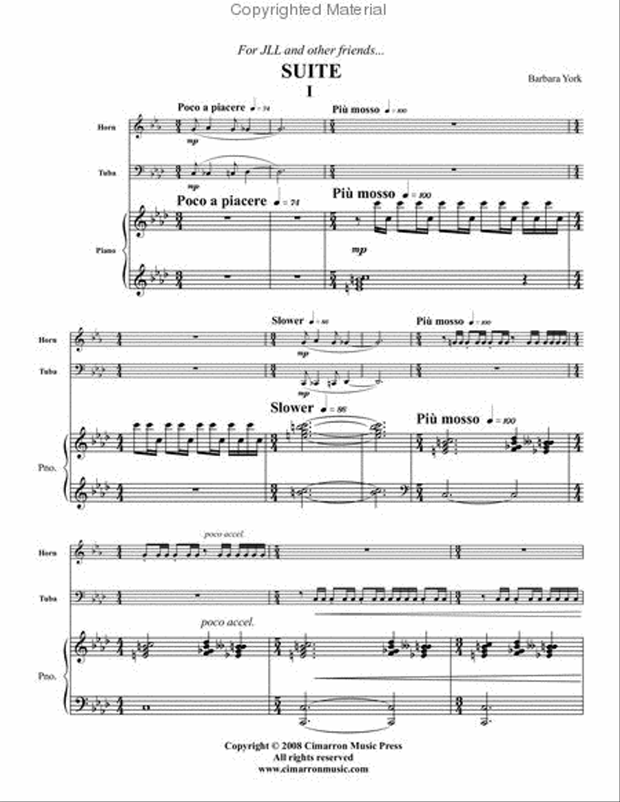 Suite for Horn and Tuba Horn scores gallery preview page 2