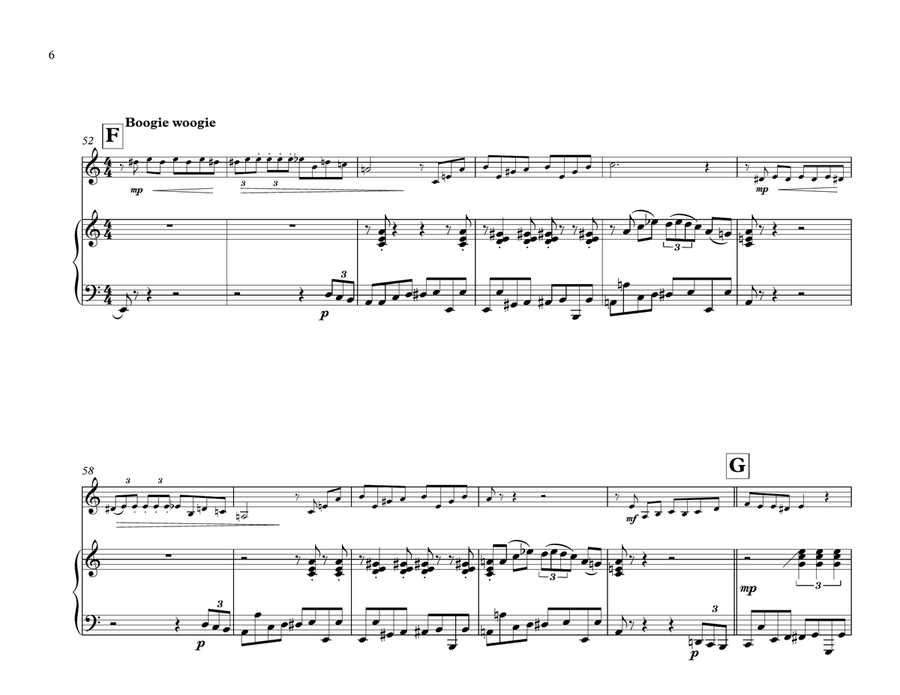 Für Elise Boogie Woogie for Harmonica & Piano Piano scores gallery preview page 6