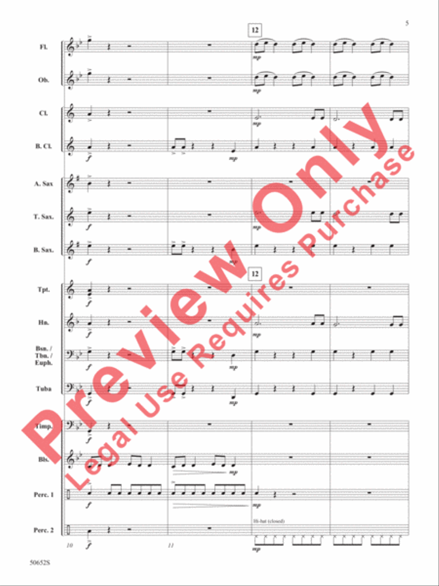 Guardians Concert Band scores gallery preview page 6