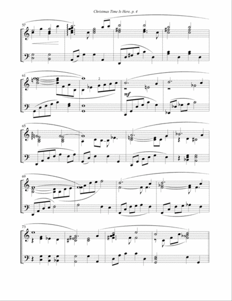I'll Be Home For Christmas Piano Solo scores gallery preview page 4