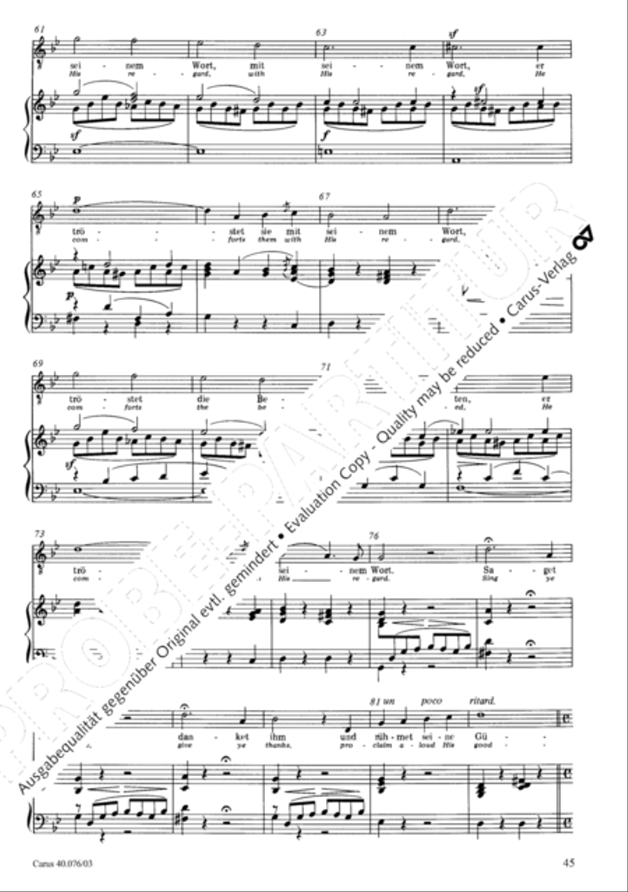 Hymn of Praise, MWV A 18 Hymn of Praise, MWV A 18 SSAATB scores gallery preview page 46