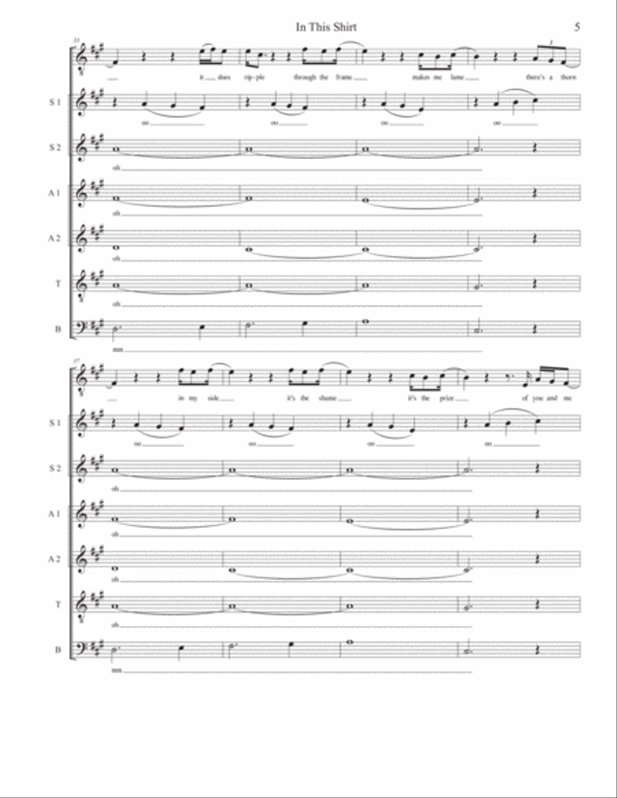 In This Shirt 4-Part scores gallery preview page 5
