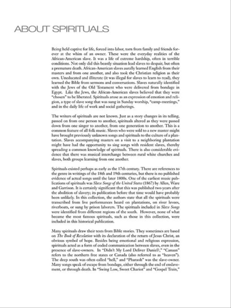 15 Easy Spiritual Arrangements for the Progressing Singer Voice scores gallery preview page 2