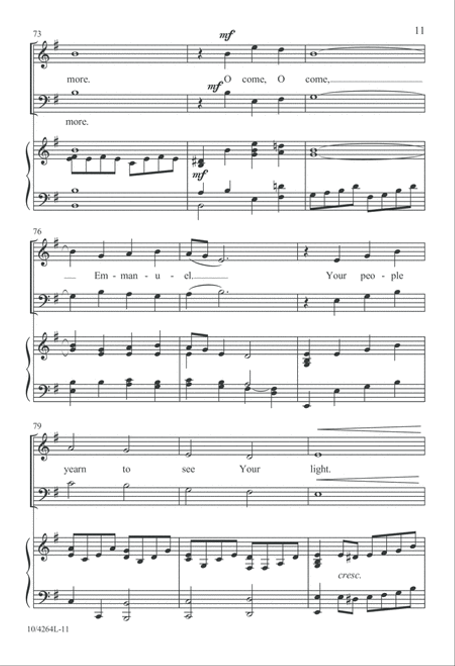 Come, Light of Hope 4-Part scores gallery preview page 12