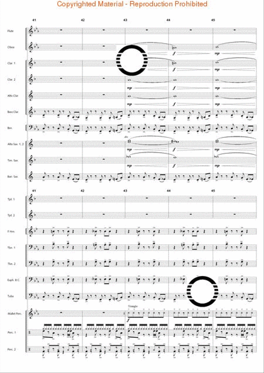 Bossa Nova Breeze Concert Band scores gallery preview page 10