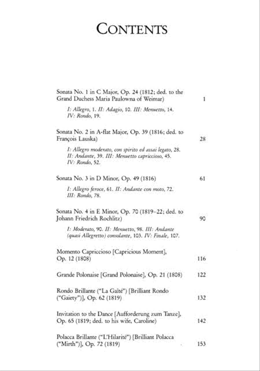Complete Sonatas, Invitation to the Dance and Other Piano Works Piano Solo scores gallery preview page 2