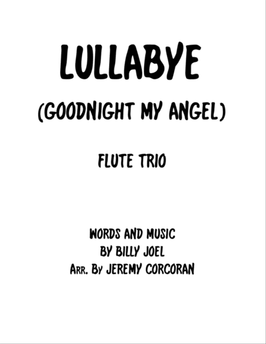 Lullabye (Goodnight, My Angel) Woodwind Trio scores gallery preview page 1