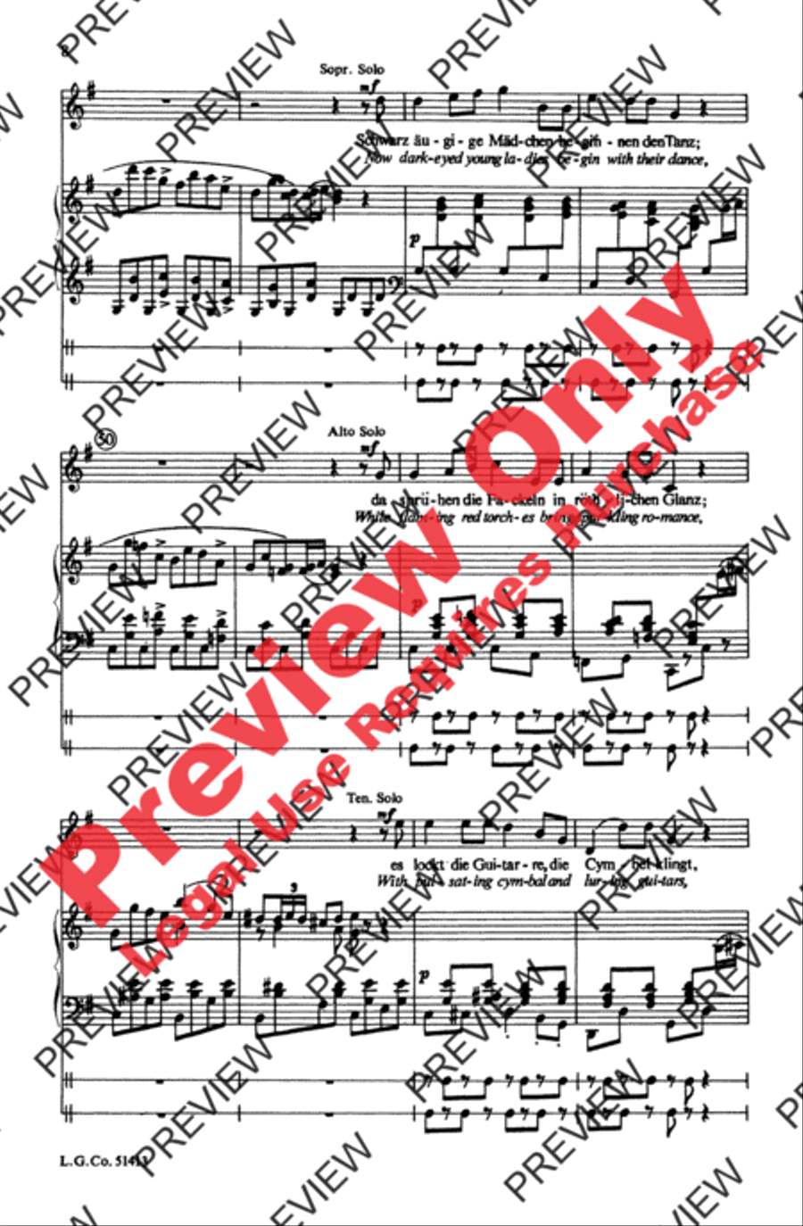 Zigeunerleben Zigeunerleben Choir scores gallery preview page 8