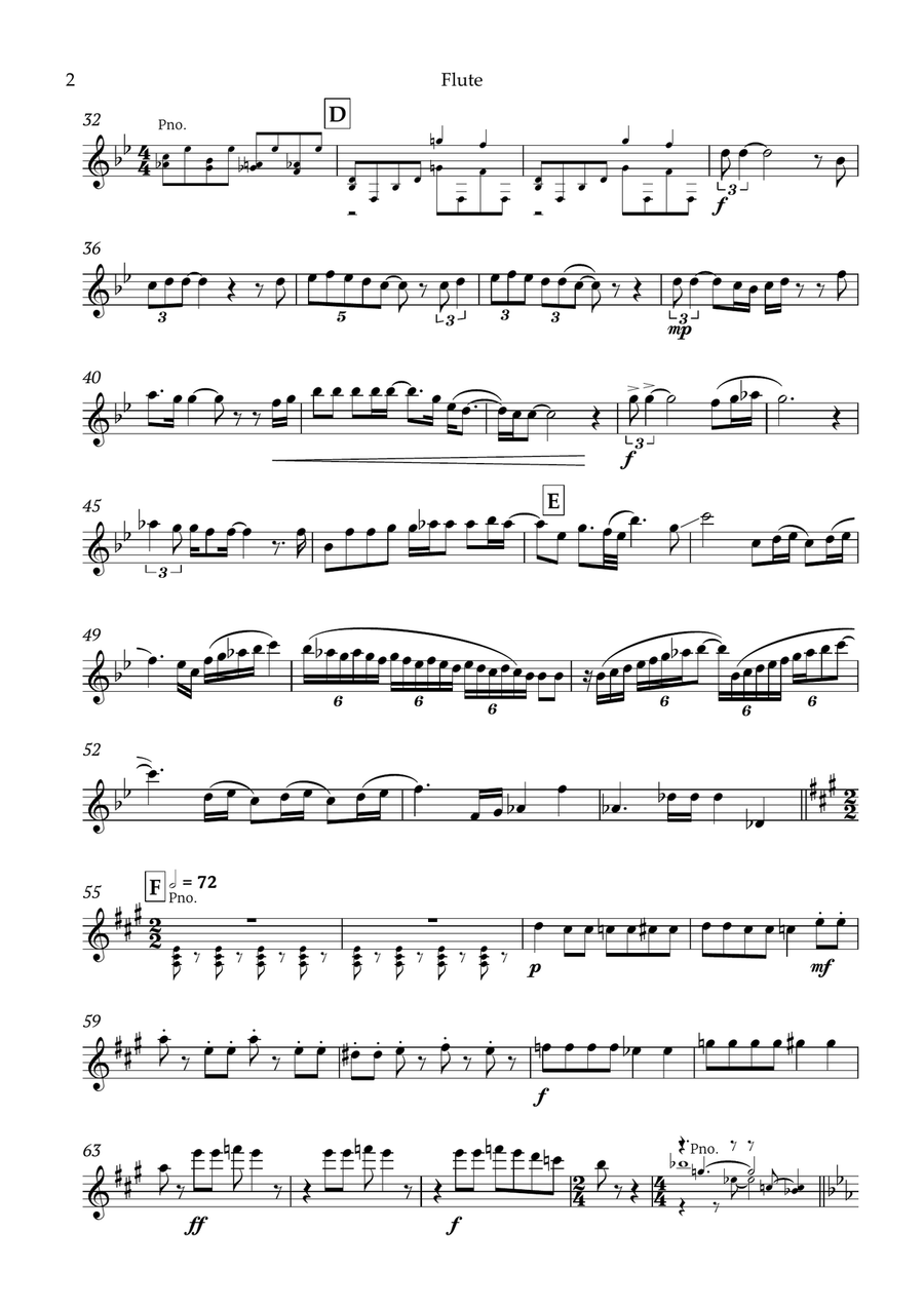Bohemian Rhapsody Flute Solo scores gallery preview page 3