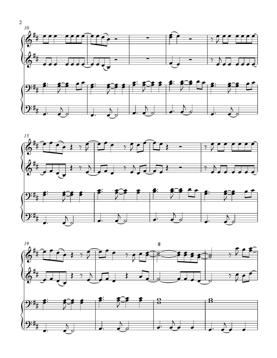 Burn 1 Piano, 4-Hands scores gallery preview page 3