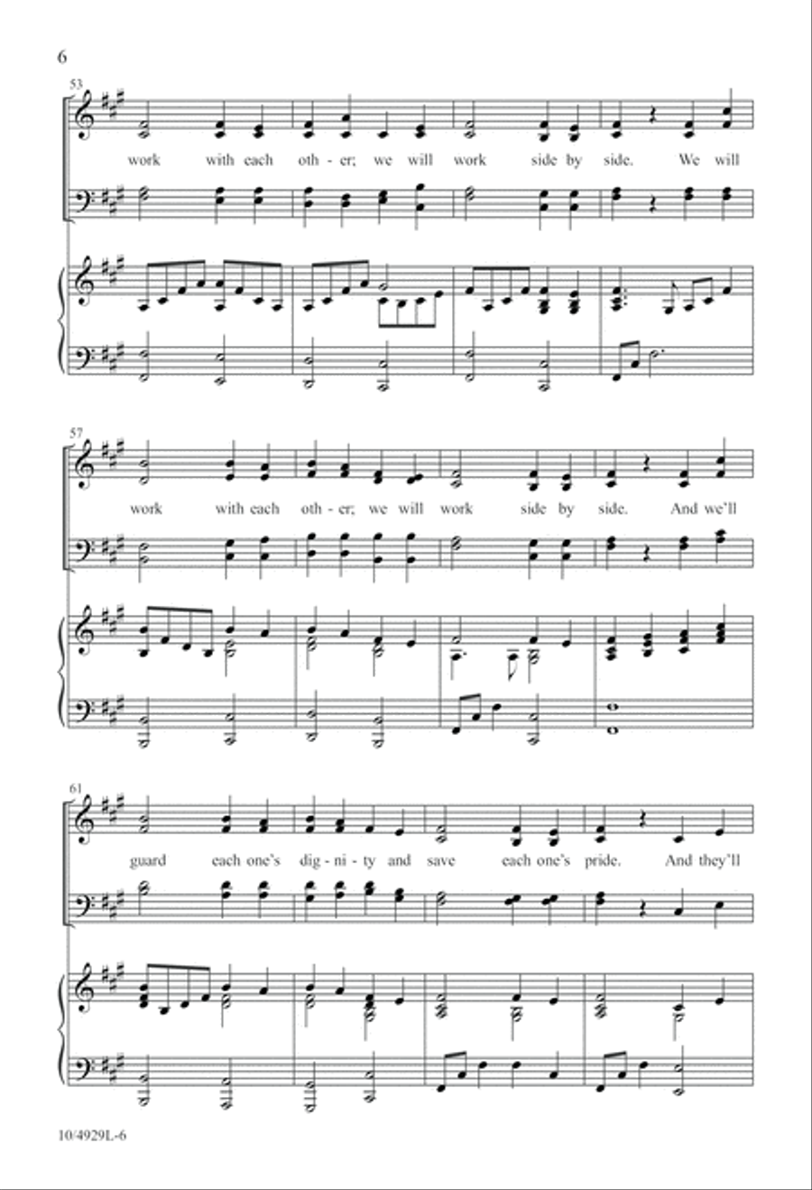 They'll Know We Are Christians 4-Part scores gallery preview page 6