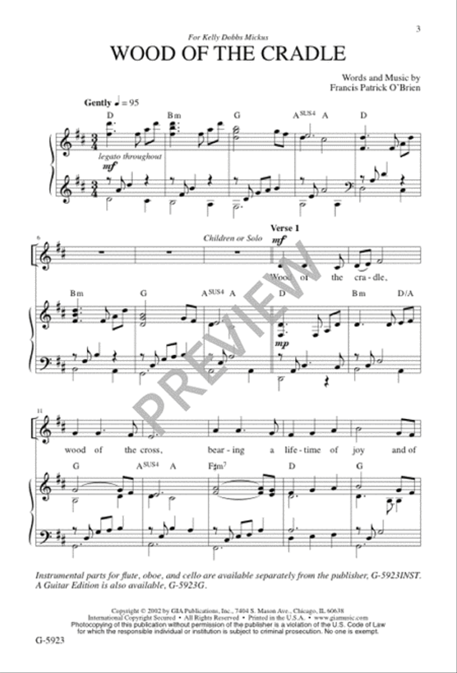 Wood of the Cradle 3-Part scores gallery preview page 2