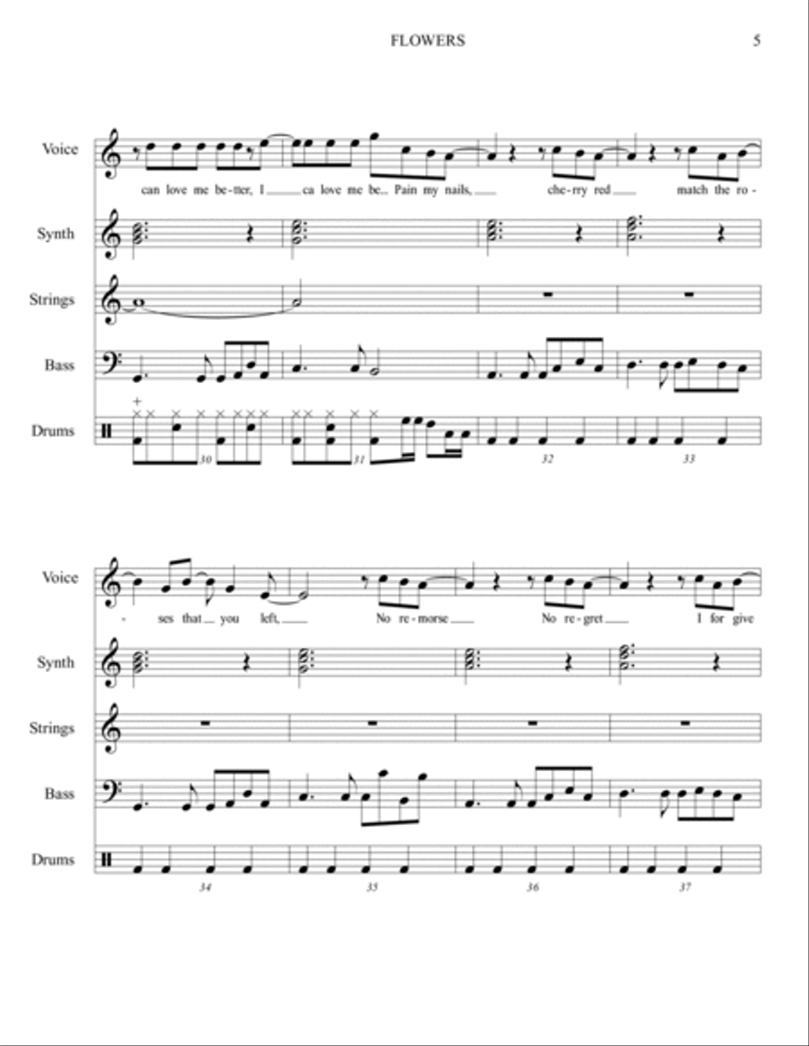 Flowers Voice scores gallery preview page 5