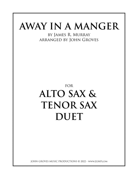 Away In A Manger - Alto Sax & Tenor Sax Duet image number null