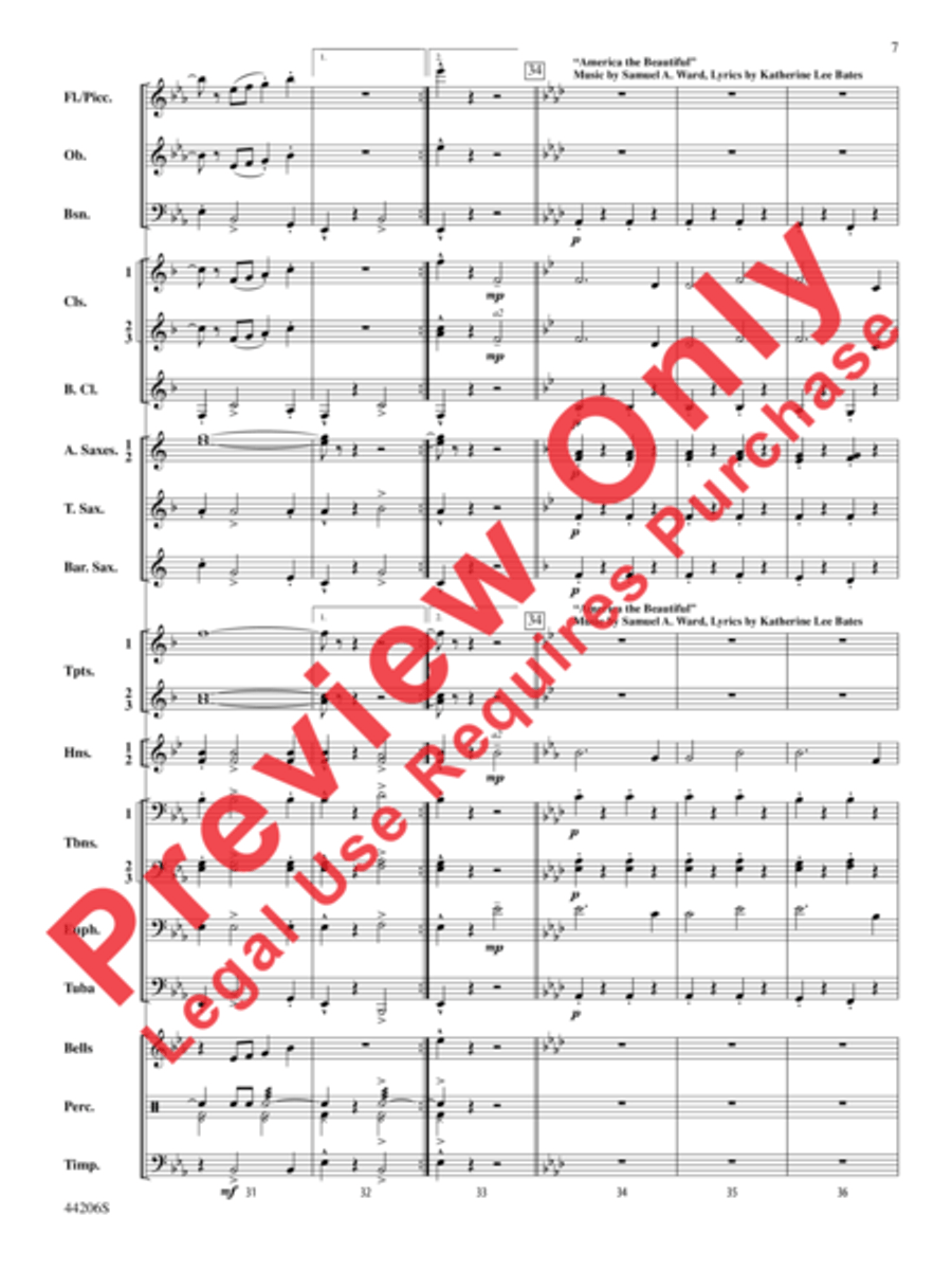 March America Concert Band scores gallery preview page 8