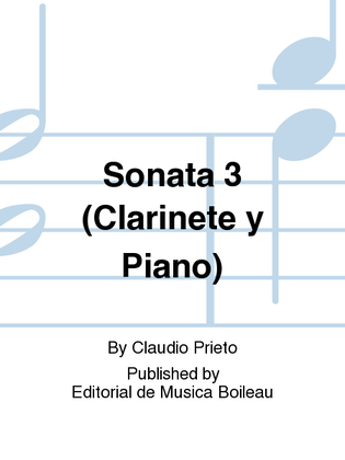 Sonata 3 (Clarinete y Piano)