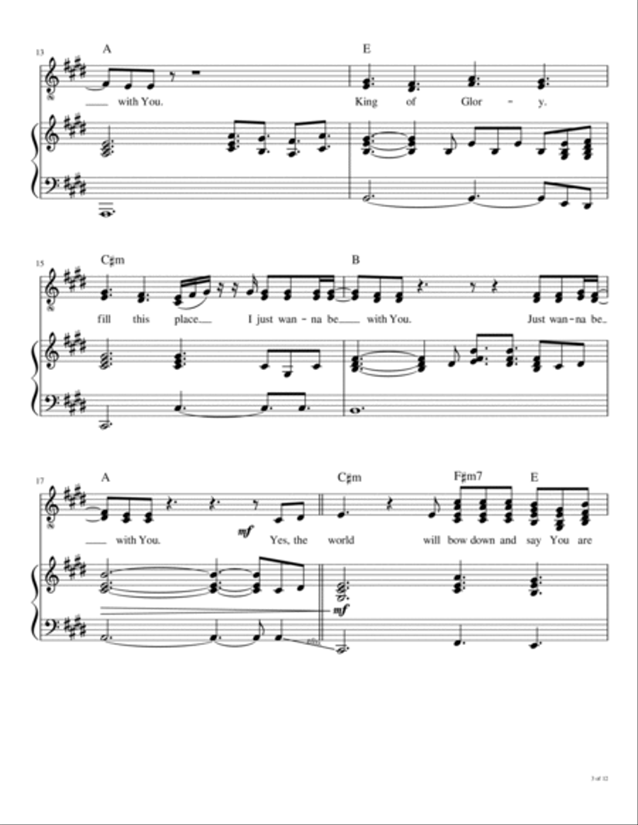King Of Glory Voice scores gallery preview page 4