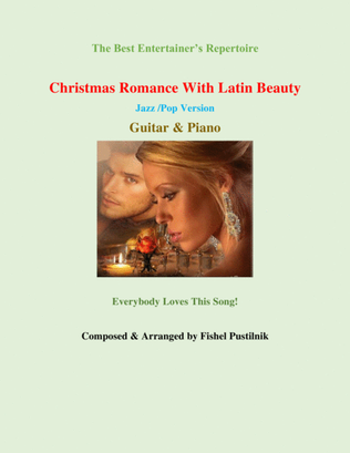 Book cover for "Christmas Romance With Latin Beauty" for Guitar and Piano