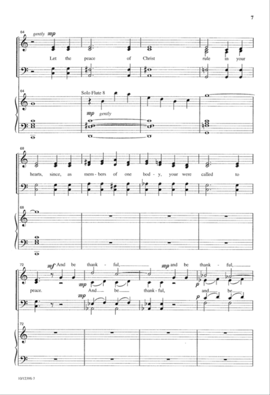 The Peace of Christ The Peace of Christ 4-Part scores gallery preview page 7