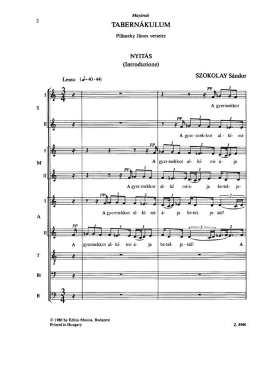 Tabernákulum A Cappella scores gallery preview page 3