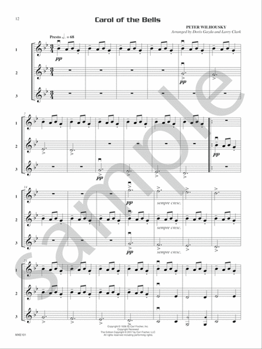 Compatible Trios for Christmas Oboe scores gallery preview page 8