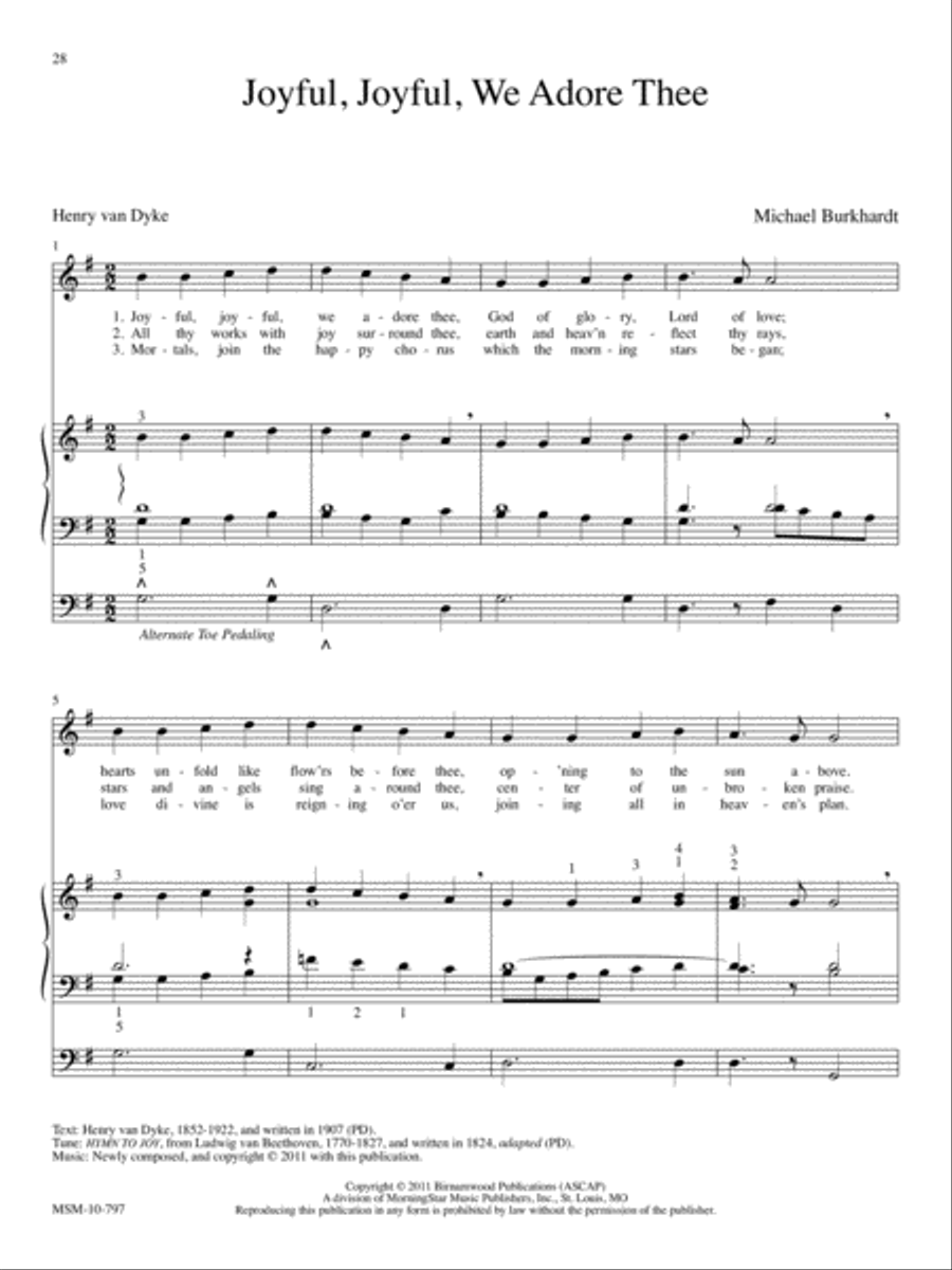 Easy Hymn Accompaniments for Organ Organ Solo scores gallery preview page 12