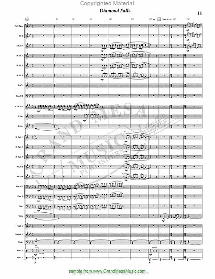 Diamond Falls Concert Band scores gallery preview page 12