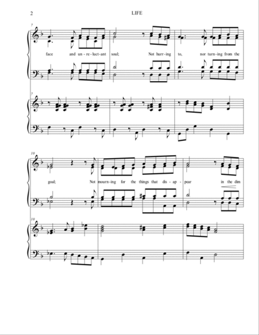 LIFE From The Three Best Things 4-Part scores gallery preview page 2