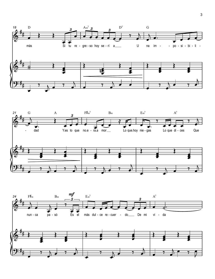 No Me Queda Mas Voice scores gallery preview page 3