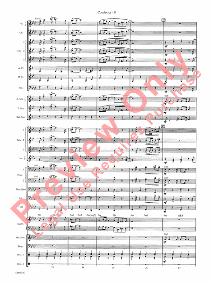 007 -- A James Bond Medley Concert Band scores gallery preview page 11