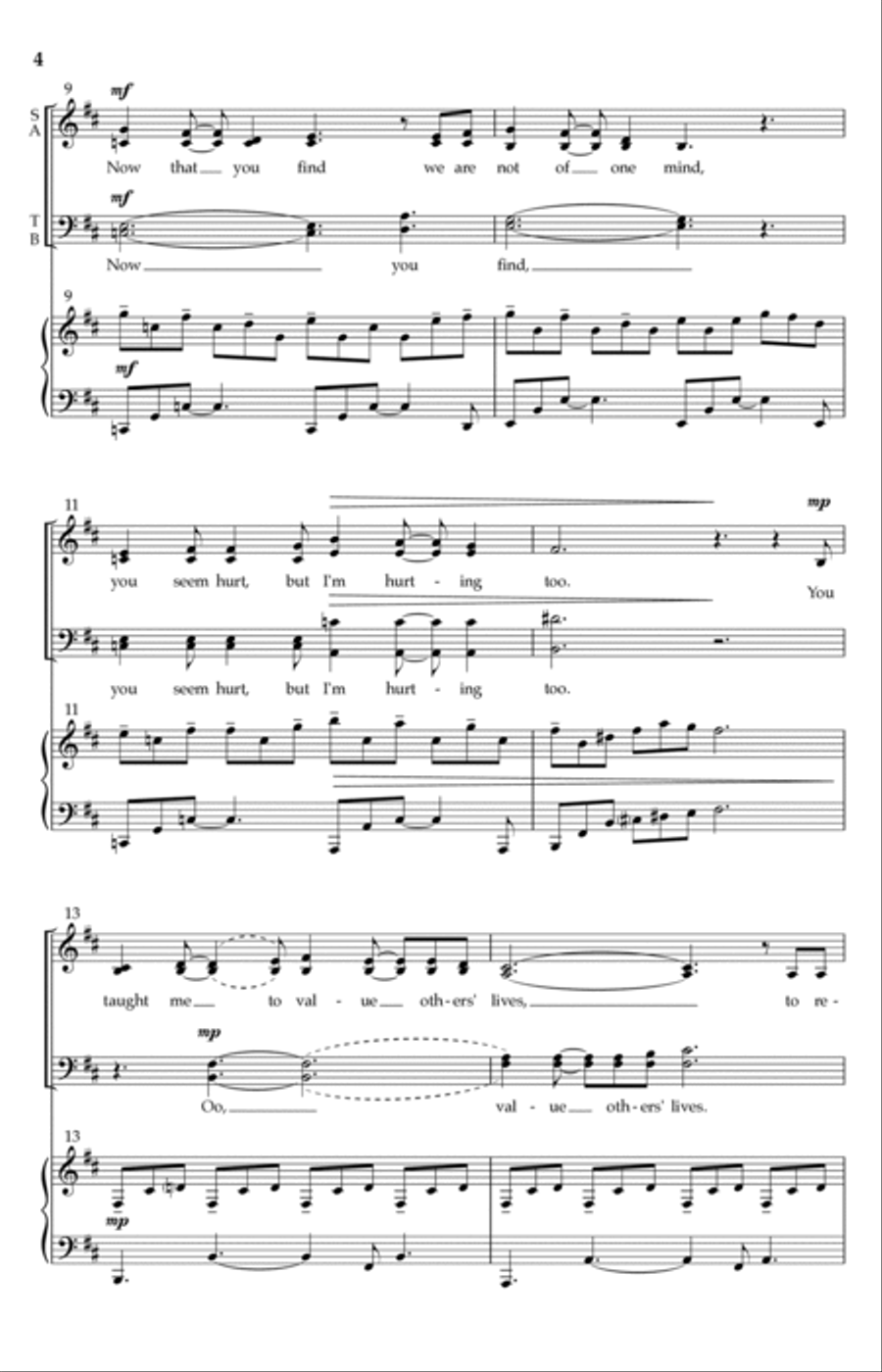 Longing To Be Seen 4-Part scores gallery preview page 2