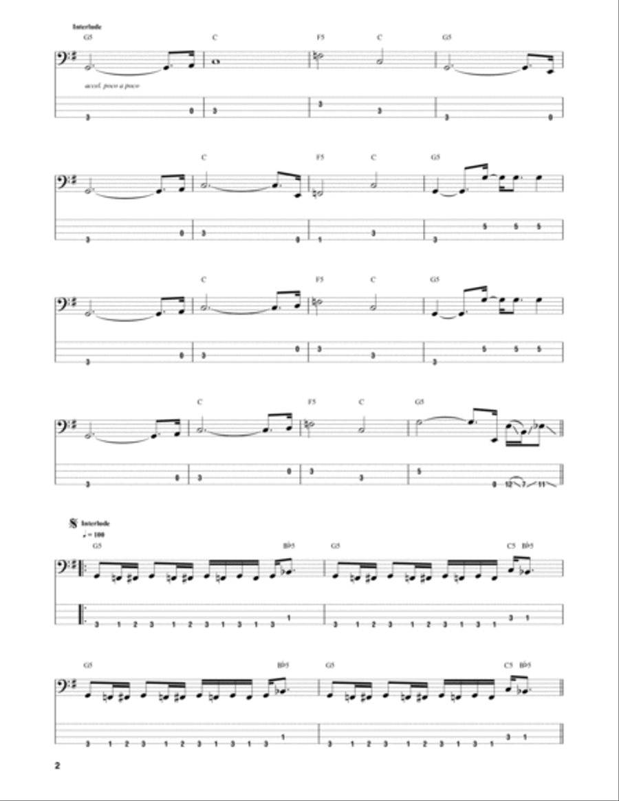 Paradise City Guitar Tablature scores gallery preview page 2