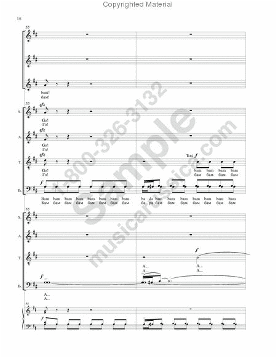 Magpie chatter ('Pushkin Wreath'-No.10) 4-Part scores gallery preview page 17