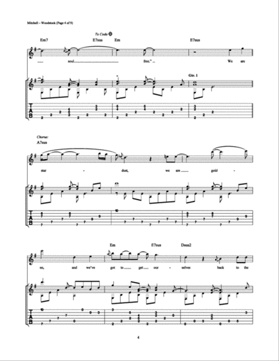 Woodstock Electric Guitar scores gallery preview page 4