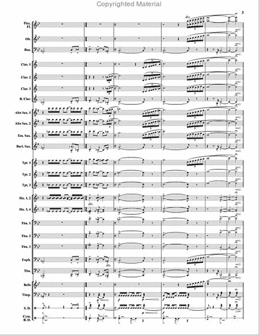 Changing of the Guard Concert Band scores gallery preview page 4
