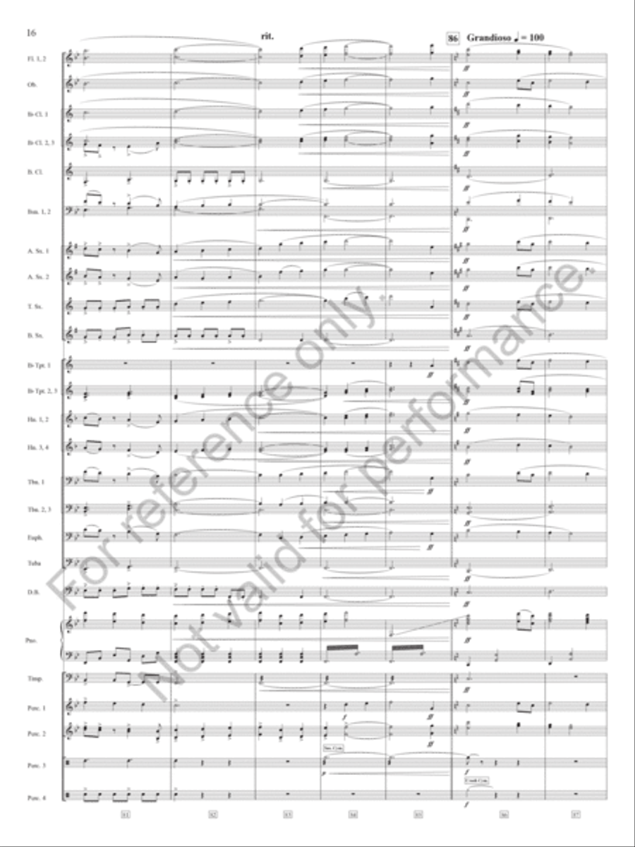 How Sweet The Sound How Sweet The Sound Concert Band scores gallery preview page 17